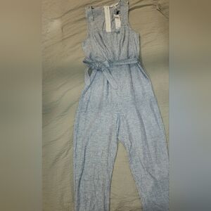 BCBGernation pinstripe jumpsuit